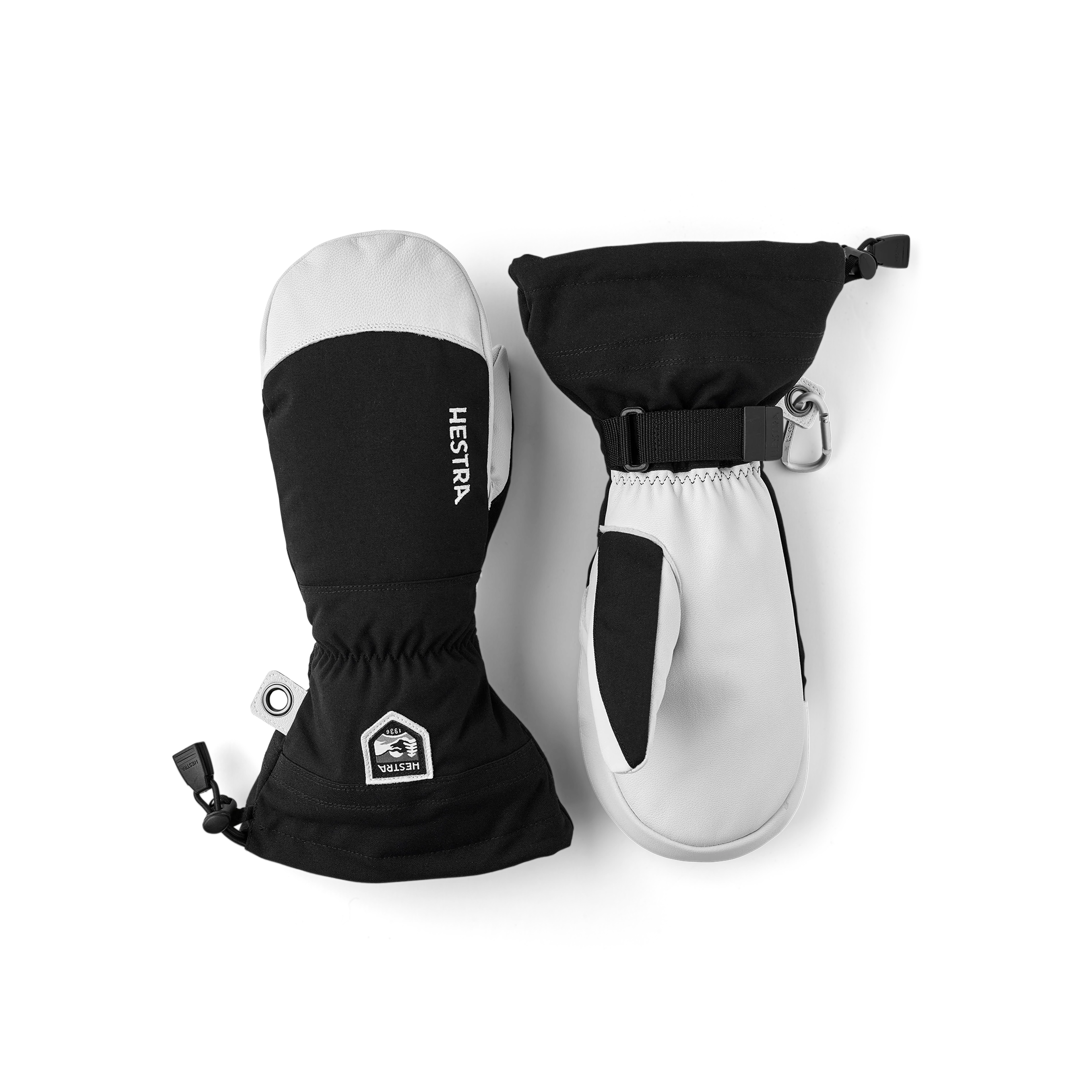 Hanske Army Leather Mitt black